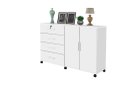 Ver imagem 2 de Cômoda / Multiuso Br com Rodízios Cor Branco