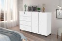 Ver imagem 1 de Cômoda / Multiuso Br com Rodízios Cor Branco