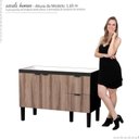 Ver imagem 2 de Gabinete Para Pia de Cozinha 120cm Madeira Colibri Cozimax Preto/Tamarindo