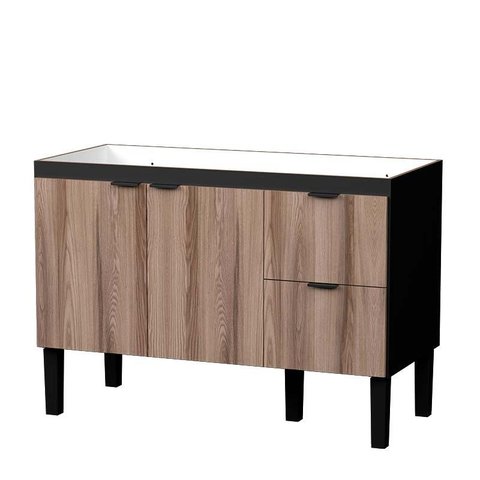 Gabinete Para Pia de Cozinha 120cm Madeira Colibri Cozimax Preto/Tamarindo