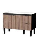 Ver imagem 1 de Gabinete Para Pia de Cozinha 120cm Madeira Colibri Cozimax Preto/Tamarindo