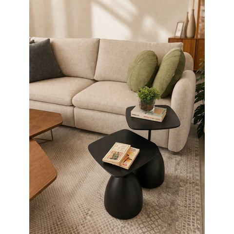 Conjunto Mesas Laterais Florença Preto
