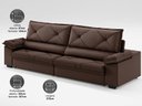 Ver imagem 5 de Sofá com Carregador Usb e Molas no Assento Retrátil Reclinável Maestro 2,10m Velosuede - Netsofas