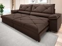 Ver imagem 1 de Sofá com Carregador Usb e Molas no Assento Retrátil Reclinável Maestro 2,10m Velosuede - Netsofas