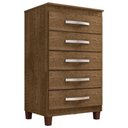 Ver imagem 1 de Comoda 5 Gavetas 57 Cm Moden 2259 Malbec Incp