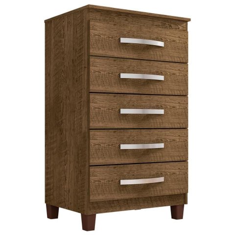 Comoda 5 Gavetas 57 Cm Moden 2259 Malbec Incp