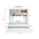 Ver imagem 3 de Quarto modulado Infanto Juvenil Chiara 4 Peças Branco c/ Amadeirado Phoenix Baby