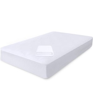 Capa Protetora de Colchão Queen Impermeável 100 Silencioso de Malha Premium 158X198X36 BF Colchões