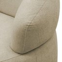 Ver imagem 2 de Poltrona Orgânica Giratória Living Glee Bouclê Bege - Desk Design