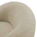 Ver imagem 3 de Poltrona Orgânica Giratória Living Glee Bouclê Bege - Desk Design
