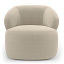 Ver imagem 1 de Poltrona Orgânica Giratória Living Glee Bouclê Bege - Desk Design