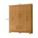 Ver imagem 2 de Guarda Roupa Casal 6 Portas 2 Gavetas Organizador para Quarto