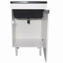 Ver imagem 5 de Gabinete para Lavanderia 53cm com Tanque 34 Litros + Sifão Cor: Tanque Preto