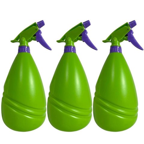 3 Unid Pulverizador Manual 1,25 Lt Palisad Jardim Limpeza