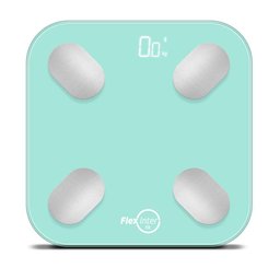 Balança Digital Smart Corporal com Bioimpedância App Android/ios Verde - Flexinter - 1
