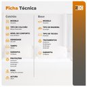 Ver imagem 4 de Cama Box Queen Preto + Colchão Molas Ensacadas Houston Pillow Inn 158x198x65cm