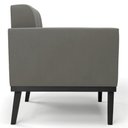 Ver mais imagens de Poltrona Decorativa Base Madeira Preto Ana Suede Grafite - Ibiza