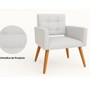 Ver imagem 3 de Poltrona para Sala Decorativa Mya Confortável Reforçada Suede