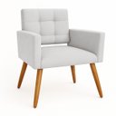 Ver imagem 1 de Poltrona para Sala Decorativa Mya Confortável Reforçada Suede