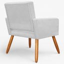 Ver imagem 4 de Poltrona para Sala Decorativa Mya Confortável Reforçada Suede