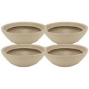 Ver imagem 1 de Kit 4 Vasos para Plantas Decorativo Tramontina Indi Plástico Areia Flores Folhagens Suculentas