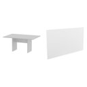 Ver imagem 2 de Kit com Mesa para Reunião 4 Lugares e Painel para TV até 55 Polegadas Branco