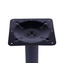 Ver imagem 3 de Mesa Zeta Ferro Preto 75 Cm (alt) Disco Redondo Tampo Mdp Redondo 70 Cm (larg) X 2,5 Cm (alt) Branco