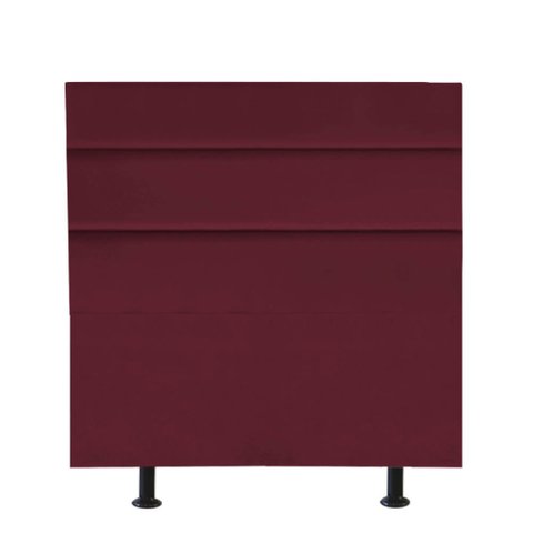 Cabeceira Estofada Argentina 100cm Solteiro Para Cama Box Quarto Suede Bordô - Gat Magazine