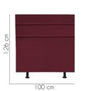 Ver imagem 2 de Cabeceira Estofada Argentina 100cm Solteiro Para Cama Box Quarto Suede Bordô - Gat Magazine