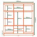 Ver imagem 6 de Guarda Roupa Casal 6 Portas 3 Gavetas 180cm Branco Megasul
