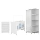 Ver imagem 1 de Quarto Infantil Doce Sonho - Berço Simples Branco - Qmovi