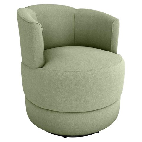 Poltrona Base Giratoria Marselha Boucle F494 Oliva Milani Store