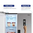 Ver imagem 4 de Geladeira Refrigerador Hq Frost Free Side By Side 460 Litros Inox Hq-460SBSFF