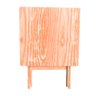 Conjunto Mesa Dobrável para Bar e Lanchonetes 60x60cm com 2 Cadeiras em Madeira Maciça - Cru - 4