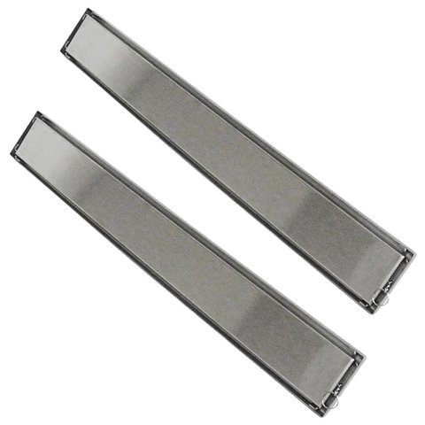 Ralo Invisivel Linear 60cm Kit 2 Uni Aco Inox Limpeza Facil Anti Odor Anti Inseto Banheiro Lavabo Re