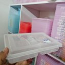 Ver imagem 4 de Kit 02 Porta Frios Organizador Duplo Plástico Translucido Cor:transparente
