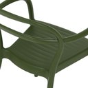 Ver imagem 2 de Kit 4 Cadeiras Tramontina Sissi com Braços Estrutura Plástica Polipropileno Verde Musgo