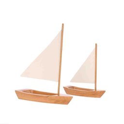 Escultura Barco em Madeira e Metal 20400-p Mart - 2