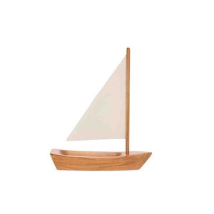 Escultura Barco em Madeira e Metal 20400-p Mart
