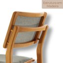Ver imagem 5 de Conjunto com 2 Banquetas em Madeira Eloá Cinza/Luna/Imbuia Marrom