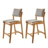 Conjunto com 2 Banquetas em Madeira Eloá - 1