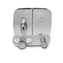 Ver imagem 3 de Fechadura Porta Cadeado Porta Vidro 105mm Dovale Unico