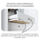 Ver imagem 3 de Guarda Roupa Casal Linea 6 Portas 6 Gavetas Neve com Nicho – Novo Horizonte