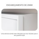 Ver imagem 5 de Guarda Roupa Casal Linea 6 Portas 6 Gavetas Neve com Nicho – Novo Horizonte