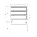 Ver imagem 4 de Cômoda Ricco 3 Gavetas Laminado com Madeirado e Palhinha Amêndoa