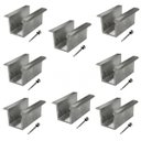 Ver imagem 1 de Fixador Grampo Intermediário Middle Clamp Tipo U Placa Painel Solar Alumínio e Inox | Perfil Master