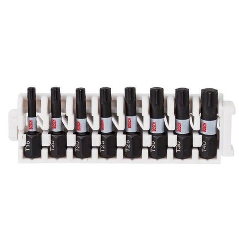 Jogo de Pontas Bosch Impact Control Torx 25mm C/8pcs