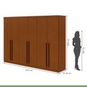 Ver imagem 4 de Guarda-roupa 6 Portas 4 Gavetas Bertha Frassino