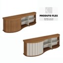 Ver imagem 3 de Rack para Tv até 75" Magnum Cinamomo/off White Artely