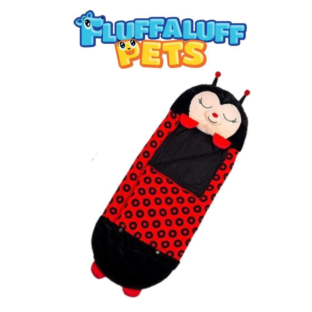 Saco de Dormir Fluffaluff Pets - Joaninha 135x50cm Preto - 4